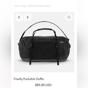 Matador Freefly Duffle 30L Packable Duffle NWT